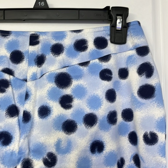 Willi Smith• NWT, Fun Spotted Blue White Wide Leg Pants, Size 8P - Picture 7 of 12